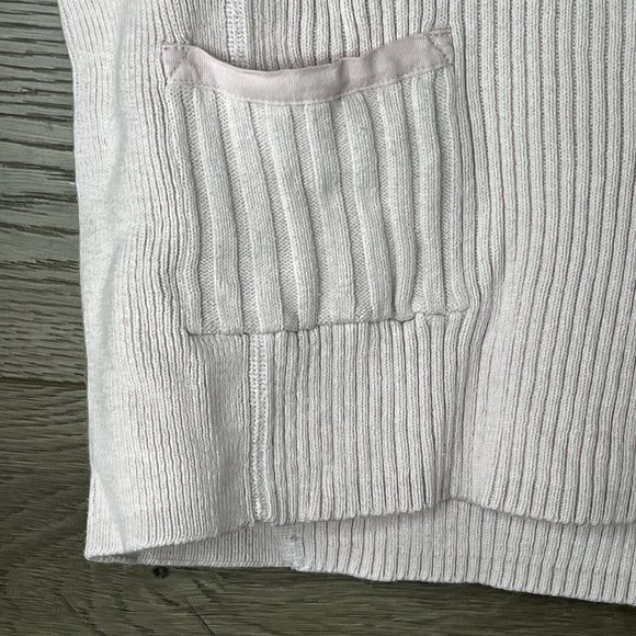 Tommy Hilfiger Hooded Sweater Womens L Knit Pink Pullover Front Pockets Buttons - Picture 4 of 10